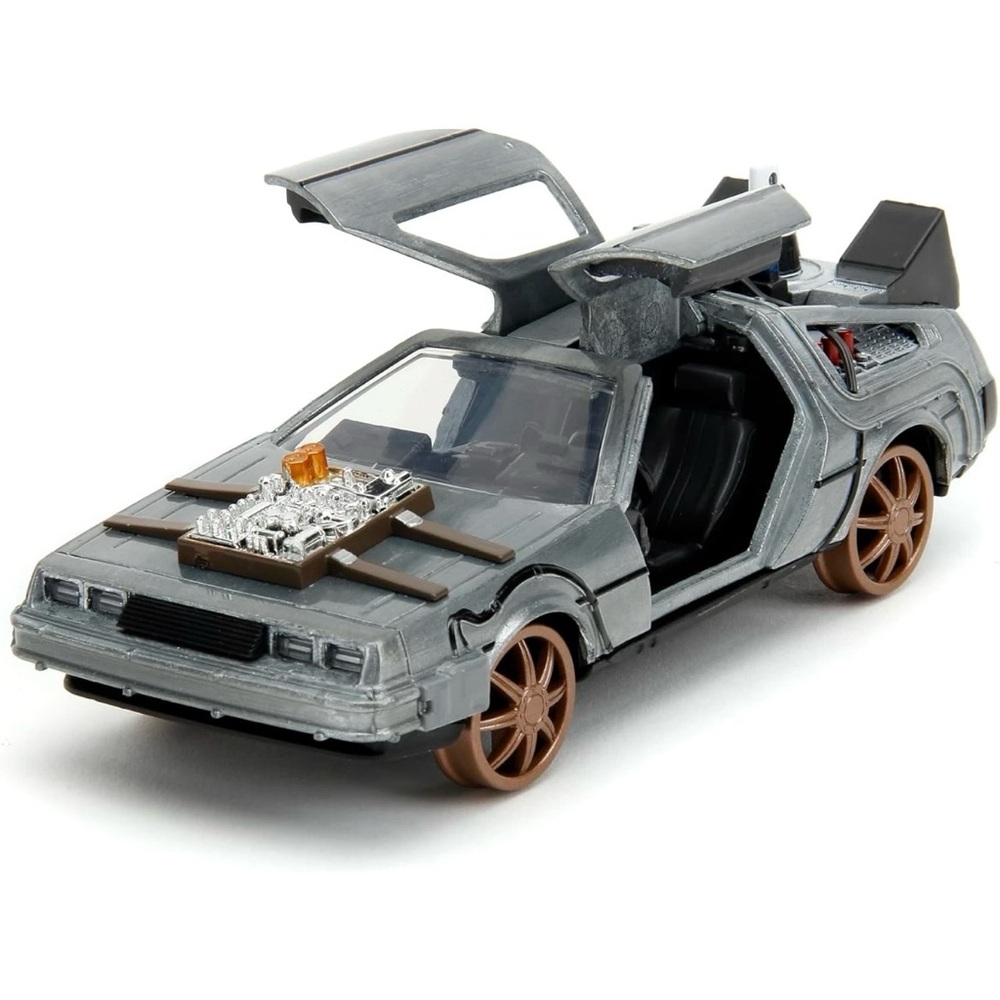 Jada Back To The Future Time Machine lll Train Rail 1:32 Die-Cast Vehicle